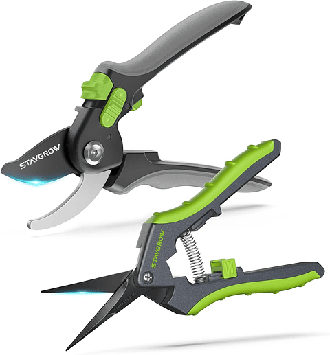 Set De Tijeras Premiun de Jardineria En Acero Inoxidable x 2 Unidades