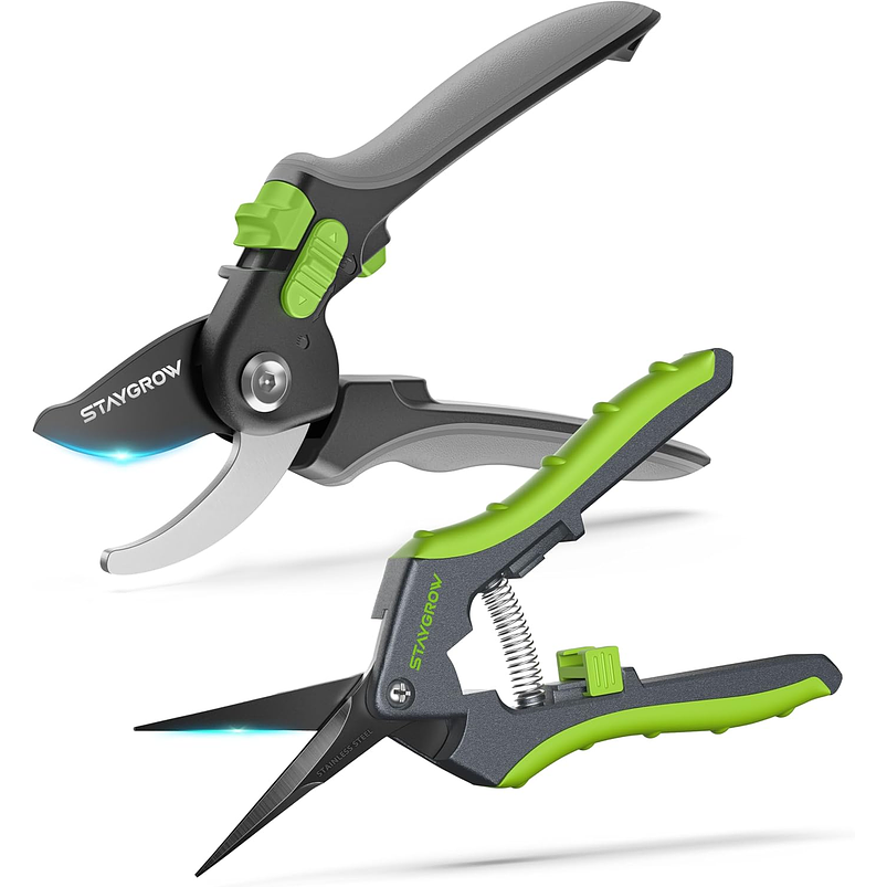 Set De Tijeras Premiun de Jardineria En Acero Inoxidable x 2 Unidades 1