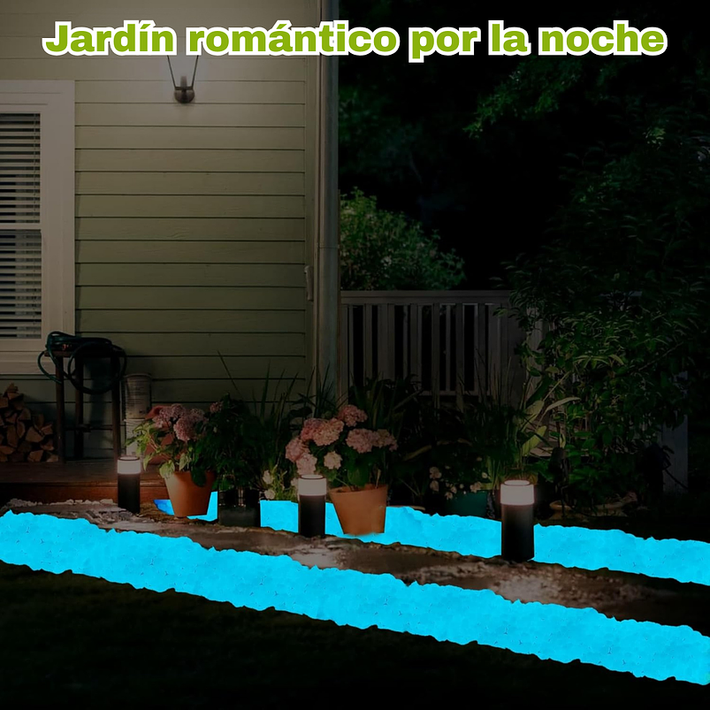 Piedras Decorativas de Jardín Acuarios Jardin de Hadas x800 Piezas Brillan En Oscuridad 14