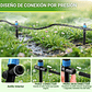 Kit Sistema De Riego Por Goteo 36m Boquillas Ajustables - Miniatura 5