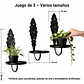 Soporte Metalico De Pared Decorativo Plantas y Macetas x3 Unidades - Miniatura 5
