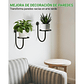 Soporte de Macetas y Plantas en Pared Metalico x3 Unidades - Miniatura 4