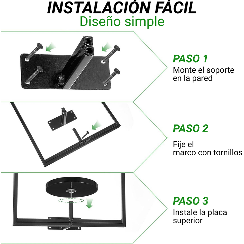 Soporte Decorativo De Pared Para Plantas x2 Piezas Metalico de Interiores 4