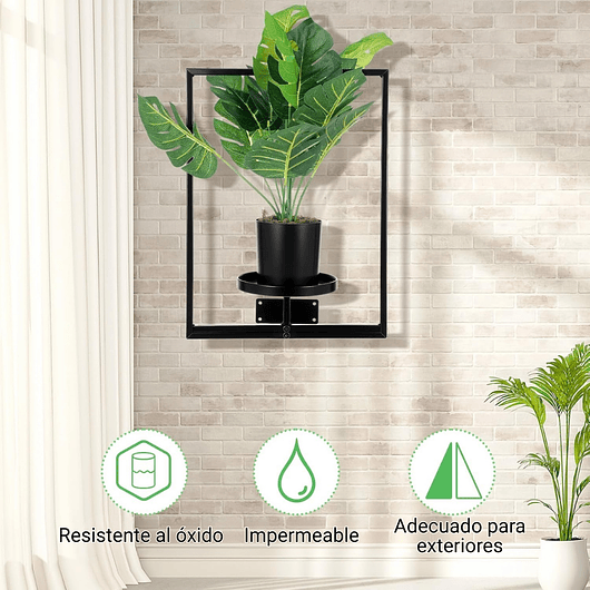 Soporte Decorativo De Pared Para Plantas x2 Piezas Metalico de Interiores 5