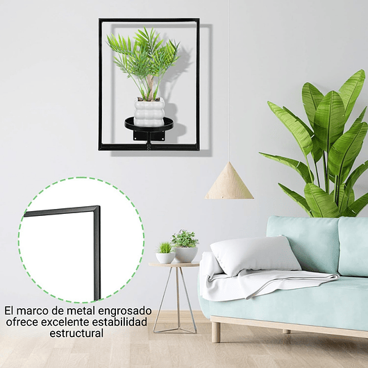 Soporte Decorativo De Pared Para Plantas x2 Piezas Metalico de Interiores 7