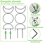 Soporte Para Plantas Trepadoras Enrejado Metalico x4 Unidades - Miniatura 3