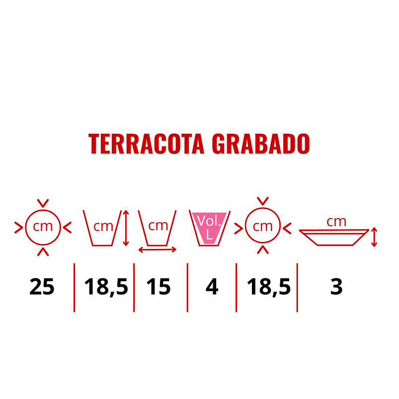 Matera Clásica Para Plantas Más Plato Wengue 25 Centímetros Diámetro 2