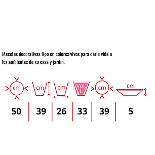Maceta Clásica Para Plantas Más Plato Wengue 50cm Diámetro 