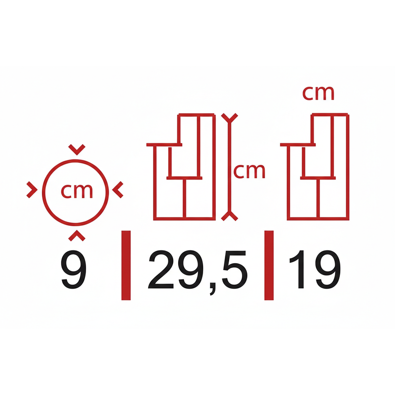 Soporte Matera Maceta x3 Puestos(9cm) Redondo 29,5 centímetros Alto 4
