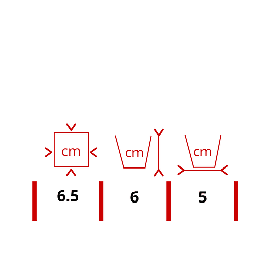 Maceta Plástica De Siembra Tipo Vivero 7cm Cuadrada x100 unidades 3