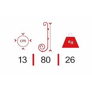 Soporte Metalico de Plantas x 6 Puestos de 80cms Alto + 6 Macetas Plasticas Acabado Brillante