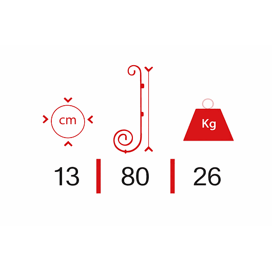 Soporte Metalico de Plantas x 6 Puestos de 80cms Alto + 6 Macetas Plasticas Acabado Brillante 2