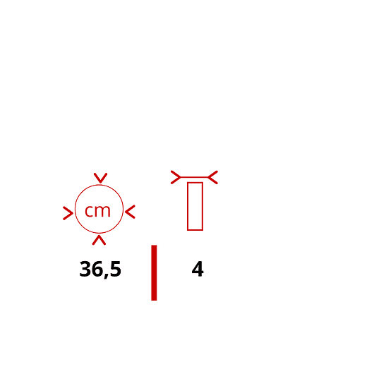 Maceta Tipo Disco Para Helecho Cuerno 36cm diamentro 2
