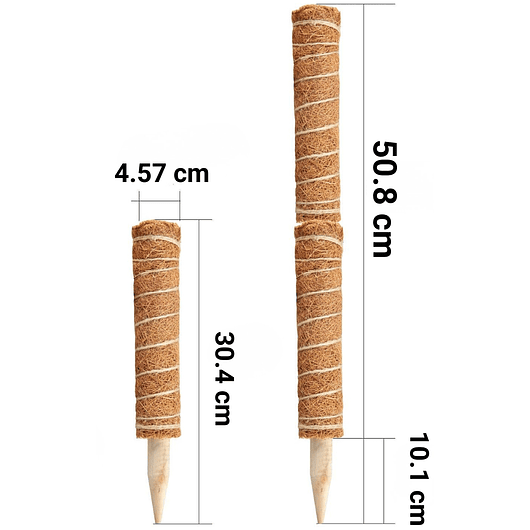 Soporte Totem En Fibra De Coco Plantas Trepadoras x2 Unidades 3