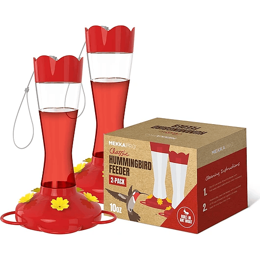 Bebedero Colibríes En Vidrio De Colgar 300ml x2 Unidades 7