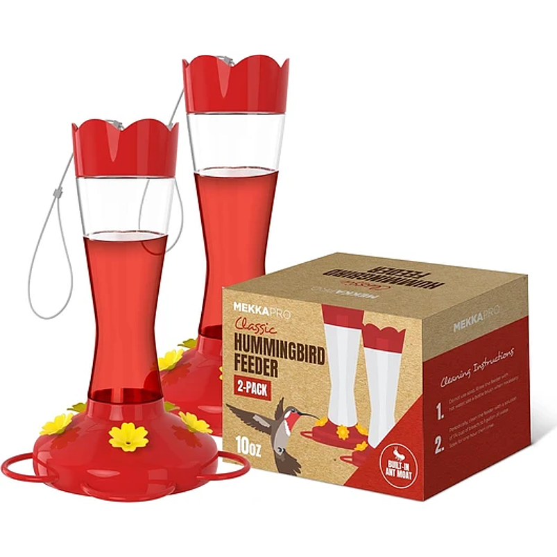 Bebedero Colibríes En Vidrio De Colgar 300ml x2 Unidades 7