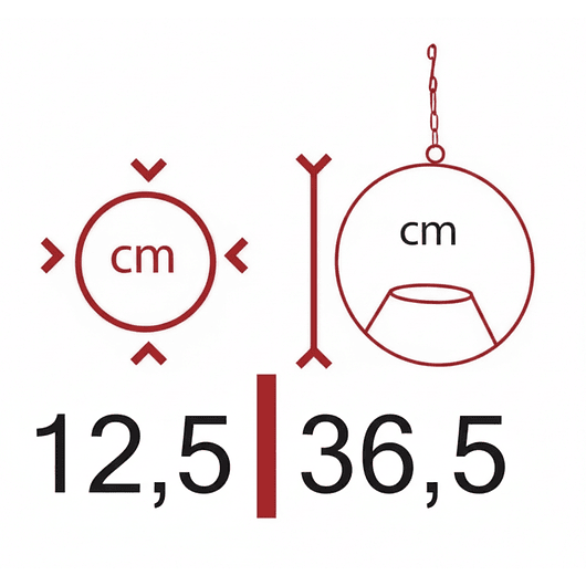 Soporte De Materas Maceta Redondo Colgante 36 centímetros Alto 3