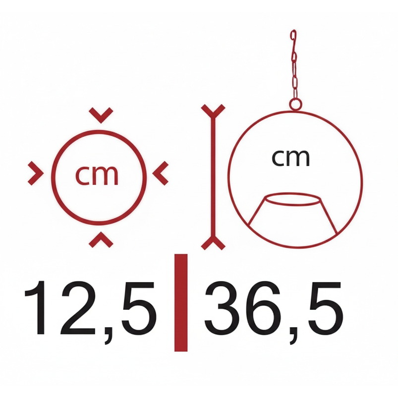 Soporte De Materas Maceta Redondo Colgante 36 centímetros Alto 3