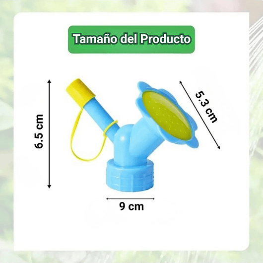 Boquilla o Tapa Regadera De Plantas 2en1 Para Botellas 2