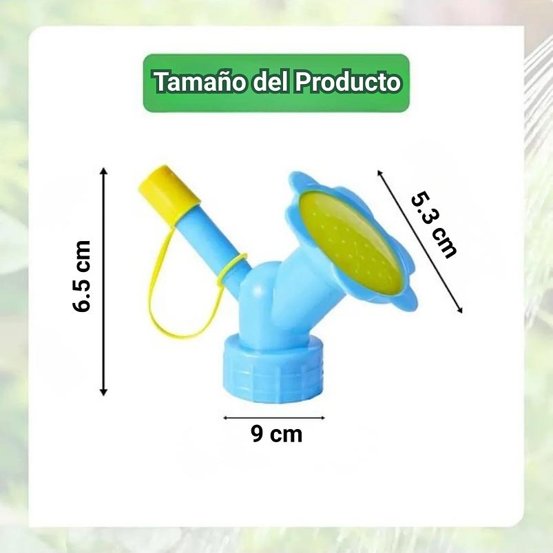 Boquilla o Tapa Regadera De Plantas 2en1 Para Botellas 2
