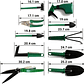 Kit Herramientas De Jardinería x10 Piezas Más Estuche - Miniatura 11