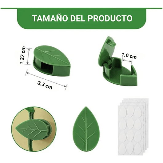 Gancho De Amarre De Plantas, Hortalizas De Pared X 20 Piezas 5