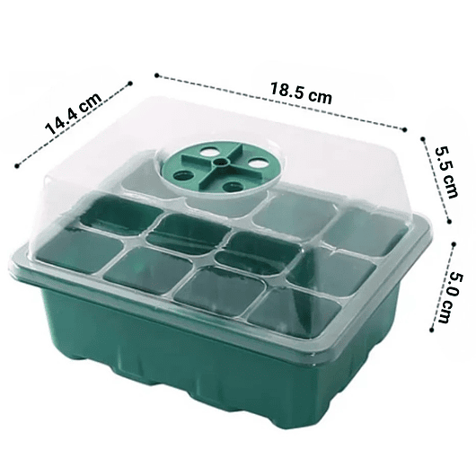 Kit Germinacion X3 Bandejas + Cupula Y Herramientas Plantas 3