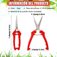 Tijera de Poda y Despunte Plantas Punta Recta En Acero Inoxidable - Miniatura 2