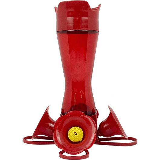 Bebedero De Colibríes Colgar Diseño Flor 8oz Plástico 1