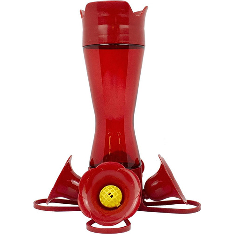 Bebedero De Colibríes Colgar Diseño Flor 8oz Plástico 1