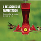 Bebedero De Colibríes Colgar Diseño Flor 8oz Plástico - Miniatura 5