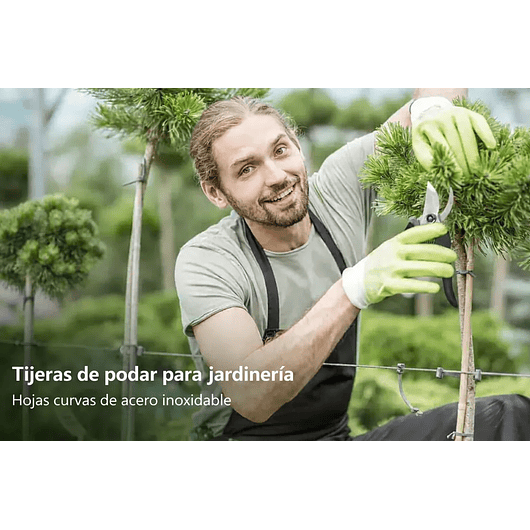 Tijera de Poda Para Plantas - Jardinería Hoja En Acero 8