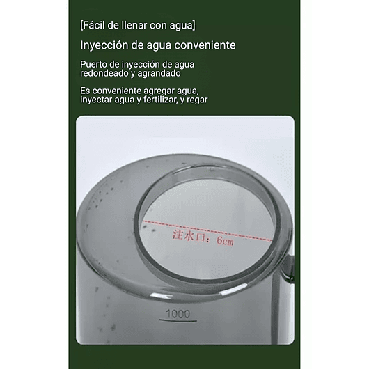 Regadera Premium Plantas Jardin X1 Litro Salida Larga Acero 5