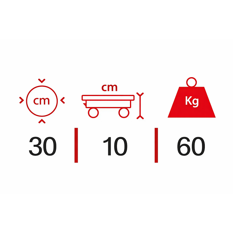 Base Maceta Madera Inmunizada 30cm Diámetro más plato y rodachin 2