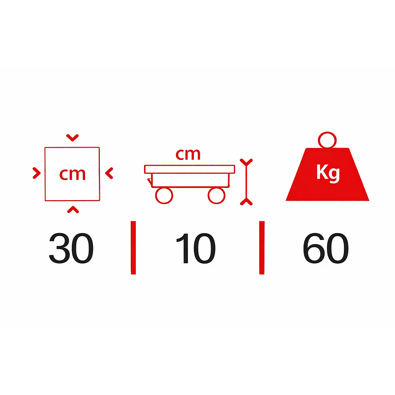 Base para Maceta Madera Inmunizada 30x30cm más plato y Rodachin Rejas Terracota 2