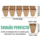 Maceta Papel Organico Biodegradable x5 Piezas x10 celdas Rectagular - Miniatura 2