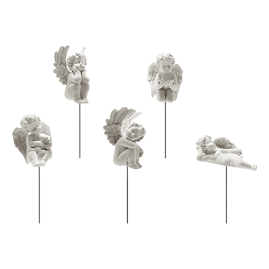 Angeles Decorativo En Cerámica Terrarios Jardín Pin X5 Unid 1