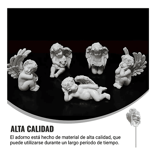 Angeles Decorativo En Cerámica Terrarios Jardín Pin X5 Unid 6