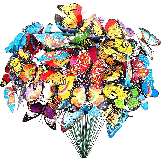 Mini Mariposa Decorativa Terrarios Jardín De Hadas x25 Unidades 1