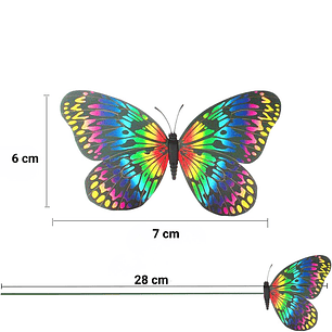 Mini Mariposa Decorativa Terrarios Jardín De Hadas x50 Unidades