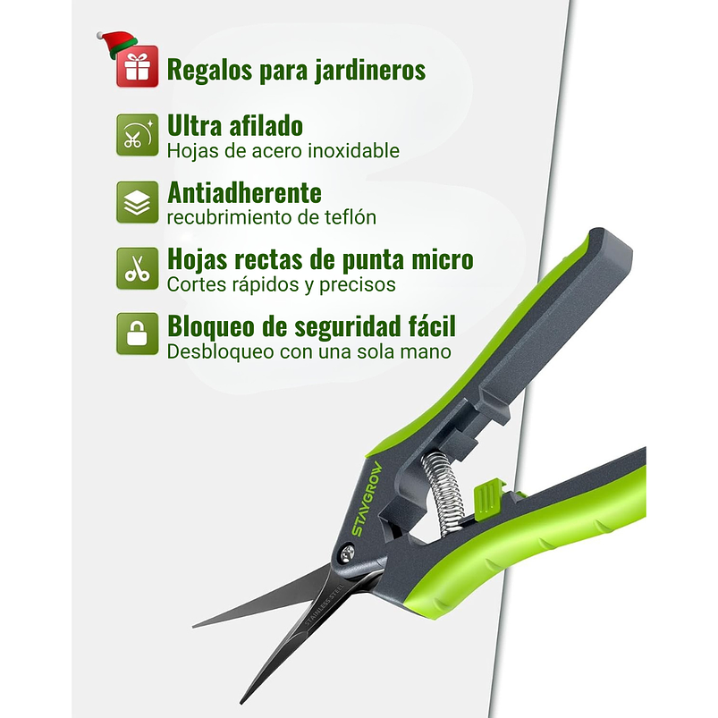 Set De Tijeras Premiun de Jardineria En Acero Inoxidable x 2 Unidades 4