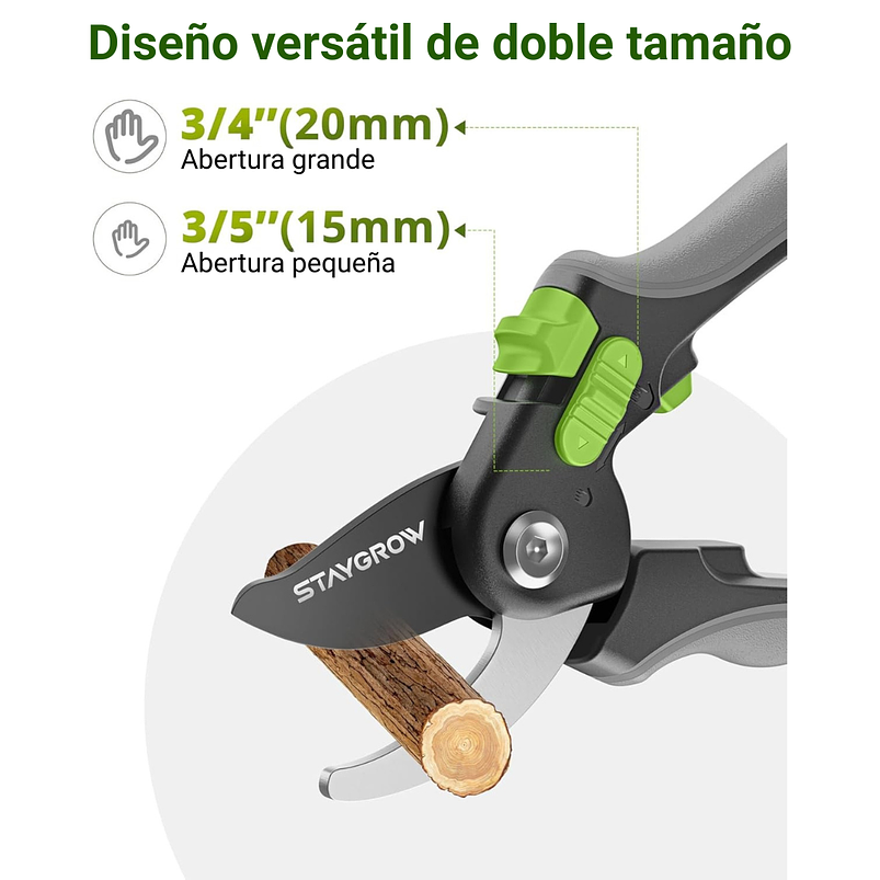 Set De Tijeras Premiun de Jardineria En Acero Inoxidable x 2 Unidades 5