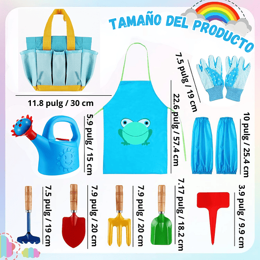Kit Jardinería Infantil x38 Piezas Juguete Para Niños 3