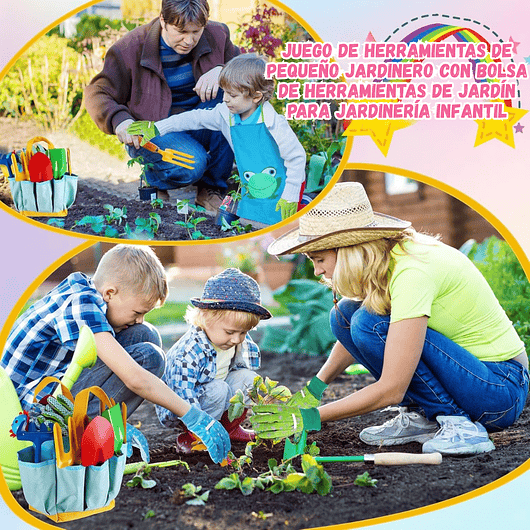 Kit Jardinería Infantil x38 Piezas Juguete Para Niños 5