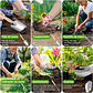 Kit Herramientas De Jardinería x5 Piezas Con Guantes Acero Inox - Miniatura 5