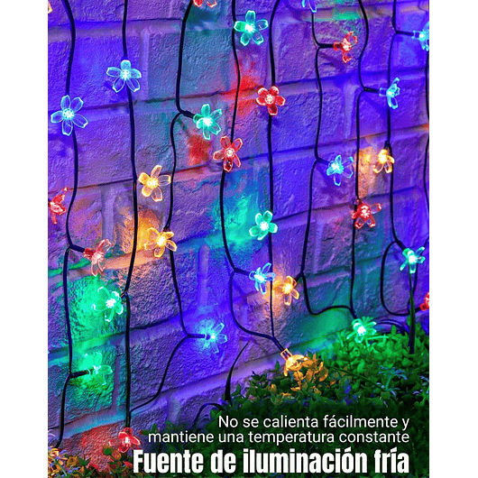 Luces Led Energia Solar Decorativas de Jardin Flores de Cerezo x60 Led 10
