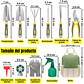 Kit Herramientas Jardinería En Acero x10 Piezas Más bolso - Miniatura 4