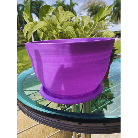 Macramé Colgante más Maceta Plástica para Plantas y Jardín 7