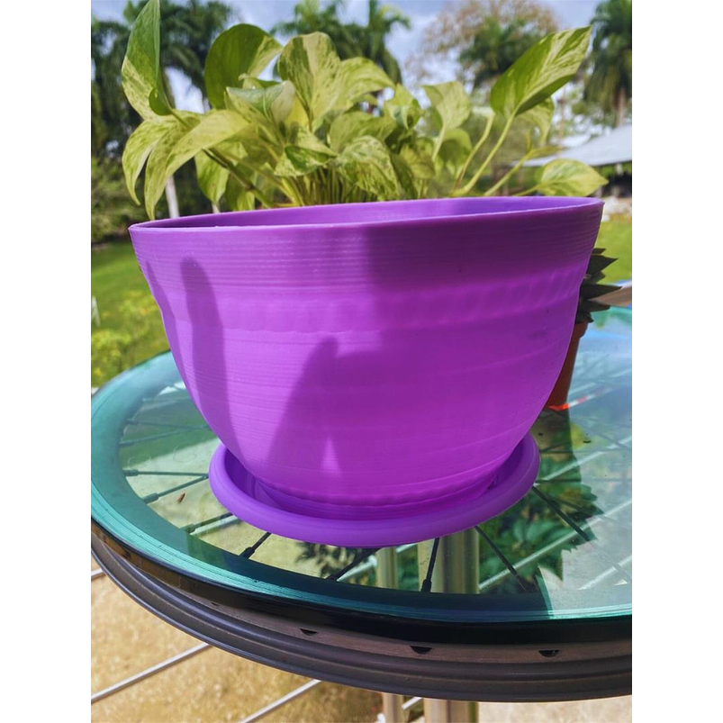 Macramé Colgante más Maceta Plástica para Plantas y Jardín 7