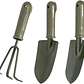 Kit Herramienta De Jardinera x3; Pala Rastrillo Palín Acero - Miniatura 1